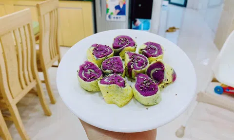 Dân mạng thỏa sức sáng tạo với các món từ khoai lang tím